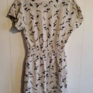 BCBGeneration Sand Dog Racing Print Dress- with pockets! Size Med